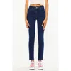 Kancan Bev High Rise Ankle Skinny Jeans In Dark Wash