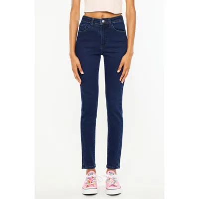 Kancan Bev High Rise Ankle Skinny Jeans In Dark Wash