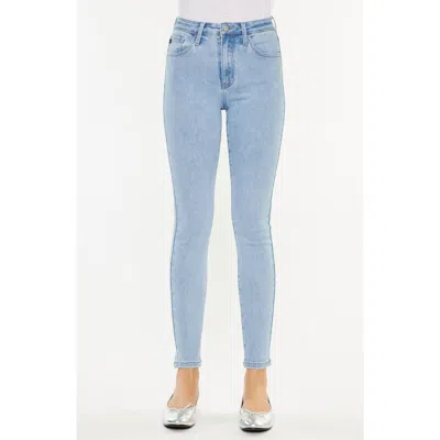 Kancan Bev High Rise Ankle Skinny Jeans In Light Wash