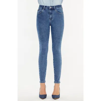 Kancan Bev High Rise Ankle Skinny Jeans In Medium Wash
