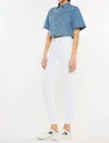 Kancan Alabaster High Rise Super Skinny Jeans In White In White