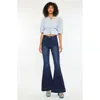 Kancan Braelynn Essentials High Rise Super Flare Jeans In Blue