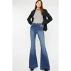 Kancan Braelynn Essentials High Rise Super Flare Jeans In Blue