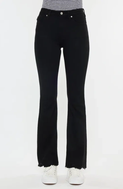 Kancan Brenda High Rise Bootcut Jeans In Black