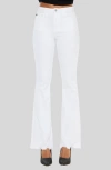 Kancan Brenda High Rise Bootcut Jeans In White