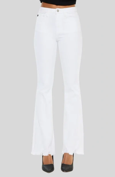 Kancan Brenda High Rise Bootcut Jeans In White