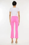 Kancan Bristol High Rise Kick Flare Jeans In Pink