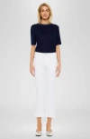 Kancan Bristol High Rise Kick Flare Jeans In White
