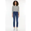 Kancan Cadence Ultra High Rise Slim Straight Leg Jeans In Blue