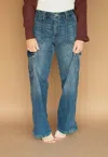 Kancan Cam Cargo Jean In Dark Wash