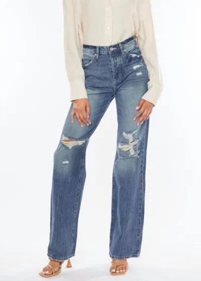 Kancan Charlotte Jeans In Medium Blue