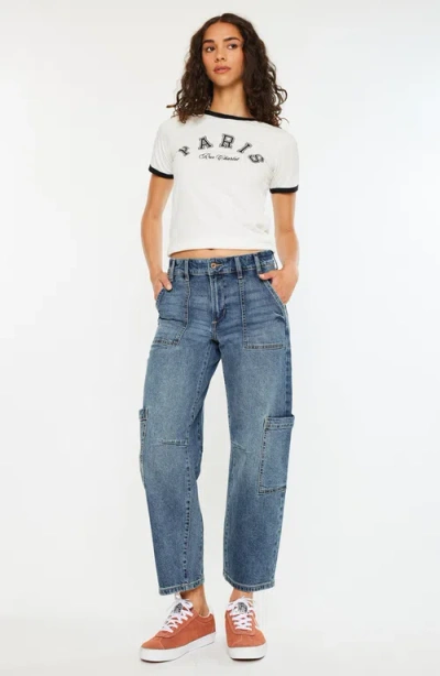 Kancan Charly Low Slung Barrel Jeans