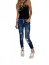Kancan Chelsea High Rise Super Skinny Jeans In Blue