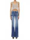Kancan Clemont High Rise Flare Jeans In Blue In Blue