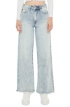 Kancan Colbie High Rise Wide Leg Jeans In Brown