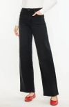 Kancan Cora High Rise Wide Jeans In Black