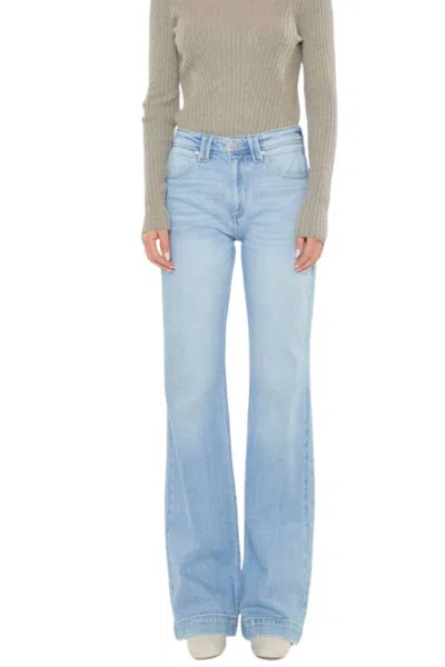 Kancan Courtni Bootcut Jeans In Light Denim In Blue