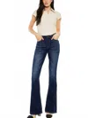Kancan Celestine Mid Rise Flare Jeans In Blue