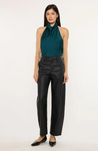 Kancan Darlene High Rise Barrel Pants In Black