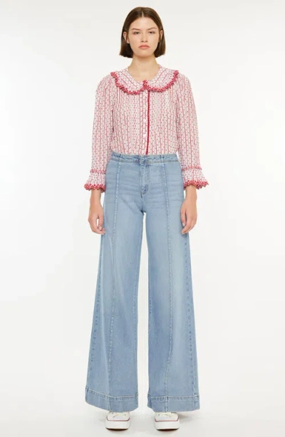 KANCAN KANCAN DEENA HIGH RISE WIDE LEG JEANS