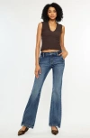 Kancan Delcie Mid Rise Bootcut Jeans In Blue