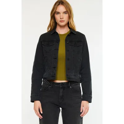 Kancan Drea Denim Jacket In Black