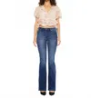 Kancan Eliza High Rise Slit Bootcut Jeans In Blue In Blue