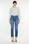 Kancan Esme Essentials High Rise Slim Straight Leg Jeans In White