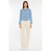 Kancan Evie Fitted Long Sleeve Shirt In Blue
