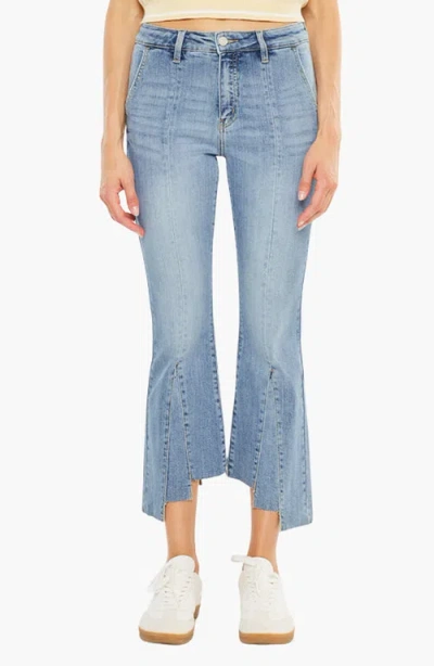Kancan Flynn High Rise Bootcut Jeans In Blue