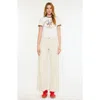 Kancan Grace High Rise Wide Jeans In White