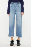 Kancan Gretchen Ultra High Rise Wide Leg Jeans In Blue