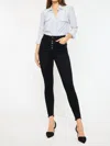 Kancan Greyson High Rise Super Skinny Jean In Black In Black