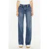 Kancan Hailey High Rise 90's Flare Jeans In Dark Wash