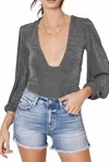 Kancan Hazel High Rise Shorts In Medium Wash In Blue