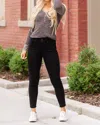 Kancan High Rise Ankle Skinny Jean In Black In Black