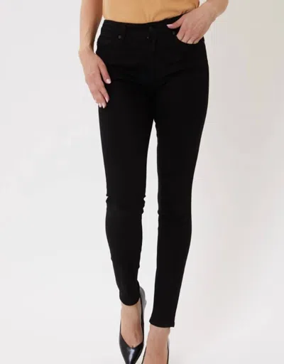 Kancan High Rise Basic Ankle Skinny Jean In Black