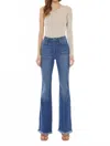 Kancan High Rise Flare Jeans In Blue In Blue