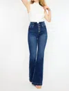 Kancan High Rise Flare Jeans In Dark