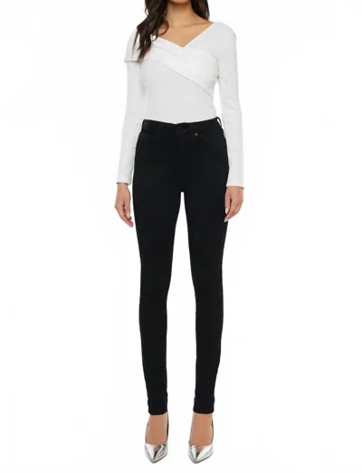 Kancan High Rise Super Skinny Jeans In Black