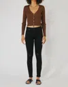 Kancan High Rise Super Skinny Jeans In Black Denim