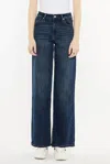 Kancan Samia Essentials High Rise Wide Leg Jeans In Blue