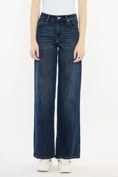 KANCAN HIGH RISE WIDE LEG JEANS IN DARK WASH