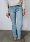 Kancan High Waisted Flare Jean In Light Wash