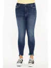 Kancan Highrise Skinny - Plus In Dark Wash In Blue