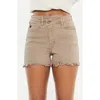 Kancan Irene 90's Crossover Shorts In Tan