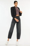 Kancan Ivy Ultra High Rise Balloon Fit Jeans In Gray
