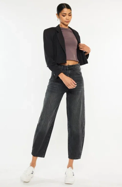 Kancan Ivy Ultra High Rise Balloon Fit Jeans In Gray
