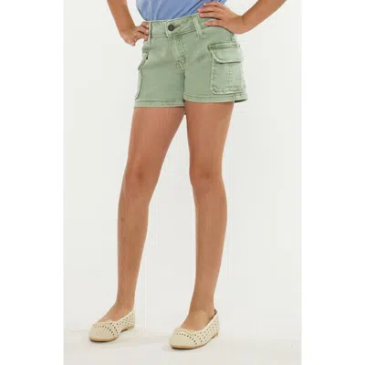 Kancan Kids'  Izzie Mid Rise Shorts In Green