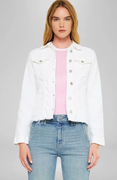 Kancan Jane Denim Jacket In White